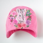 Шапка детская Collorista "Кролик", розовый, р-р 54, флис - Фото 3