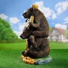 Садовая фигура из полистоуна «Медведь «Давай дружить!«», 55×34 см - Фото 2