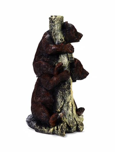 Садовая фигура из полистоуна «Медведь с табличкой», 34×30×55 см