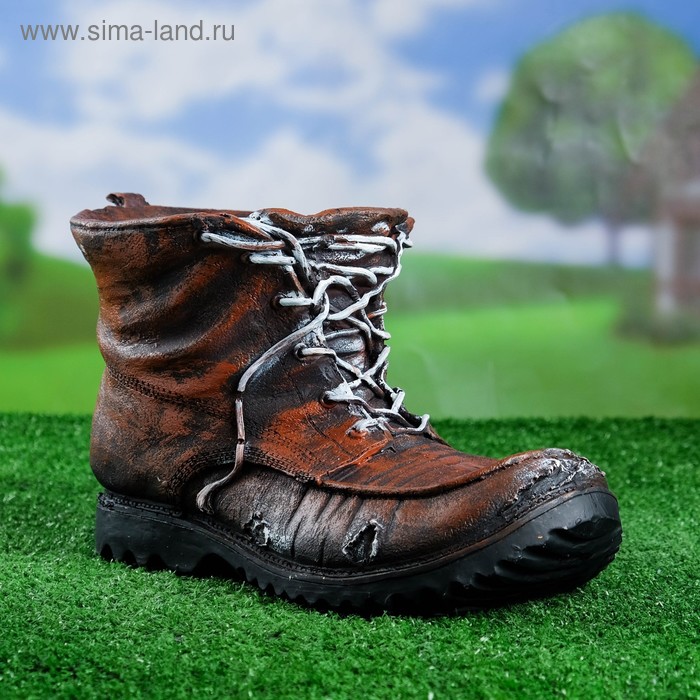 Фигурное кашпо для цветов «Башмак», 33×18 см, полистоун - Фото 1