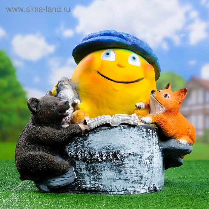 Садовая фигура из полистоуна «Колобок», 36×50×40 см - Фото 1