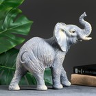 Фигура "Слон" серый, 28х29х15см - фото 8308225