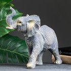 Фигура "Слон" серый, 28х29х15см - фото 8308227