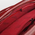 Сумка женская на молнии, 1 отдел, наружный карман, длинный ремень, цвет бордовый - Фото 5