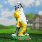 Садовая фигура из полистоуна «Кошки», 18×12×32 см - Фото 9