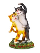 Садовая фигура из полистоуна «Кошки», 18×12×32 см - Фото 2