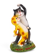 Садовая фигура из полистоуна «Кошки», 18×12×32 см - Фото 3