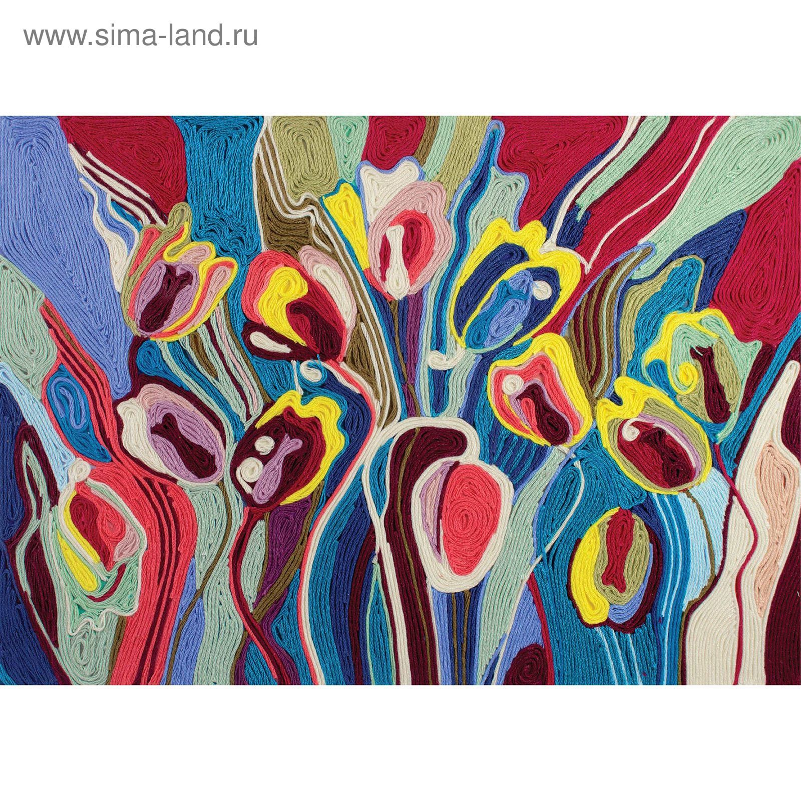 Рисование нитками для детей