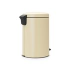 Мусорное ведро Brabantia NewIcon, пластиковое внутреннее ведро, с педалью, цвет миндальный, 20 л - Фото 3