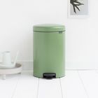 Мусорное ведро Brabantia NewIcon, пластиковое внутреннее ведро, с педалью, цвет зелёный мох, 20 л - Фото 5
