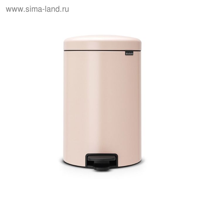 Мусорное ведро Brabantia NewIcon, пластиковое внутреннее ведро, с педалью, цвет чайная роза, 20 л - Фото 1