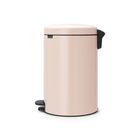 Мусорное ведро Brabantia NewIcon, пластиковое внутреннее ведро, с педалью, цвет чайная роза, 20 л - Фото 2
