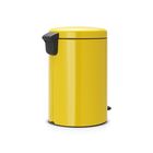 Мусорное ведро Brabantia NewIcon, пластиковое внутреннее ведро, с педалью, цвет жёлтая маргаритка, 20 л - Фото 3