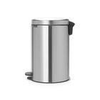 Мусорное ведро Brabantia NewIcon, пластиковое внутреннее ведро, с педалью, цвет стальной матовый, 20 л - Фото 2
