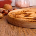 Доска разделочная из массива кедра «Волки», круглая, 18×18 см - Фото 3