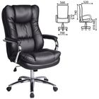 Кресло офисное BRABIX Amadeus EX-507, экокожа, хром, чёрное - фото 108933184