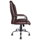 Кресло офисное BRABIX Space EX-508, экокожа, хром, коричневое - Фото 2
