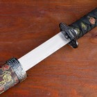 Макет оружия «Сувенирные катаны на подставке 2в1. Драконы золото на чёрном», подарочный набор, ножны ткань, 47 см; 70 см - Фото 3