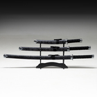 Макет оружия «Сувенирные катаны на подставке 3в1. Серый змей», подарочный набор, ножны кожзам, 47 см; 70 см; 89 см - Фото 2