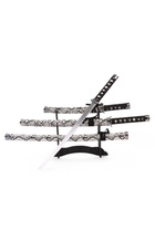 Макет оружия «Сувенирные катаны на подставке 3в1. Серый змей», подарочный набор, ножны кожзам, 47 см; 70 см; 89 см - Фото 8