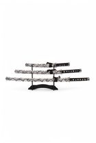 Макет оружия «Сувенирные катаны на подставке 3в1. Серый змей», подарочный набор, ножны кожзам, 47 см; 70 см; 89 см - Фото 9