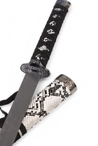 Макет оружия «Сувенирные катаны на подставке 3в1. Серый змей», подарочный набор, ножны кожзам, 47 см; 70 см; 89 см - Фото 11