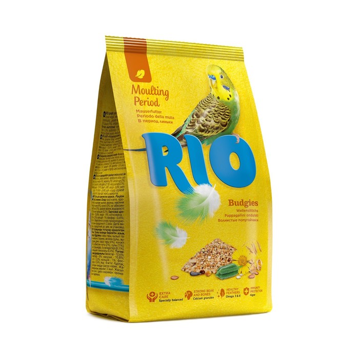 Корм RIO для волнистых попугаев в период линьки, 500 г - Фото 1