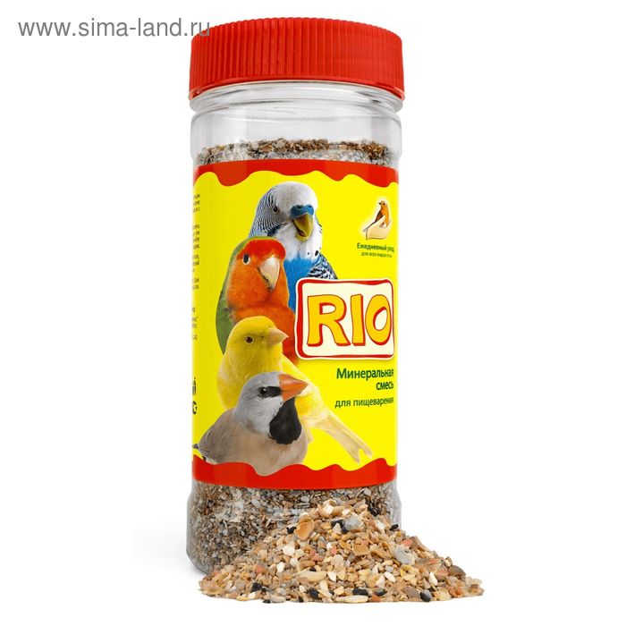 Смесь минеральная RIO для всех видов птиц, для пищеварения, 600 г - Фото 1