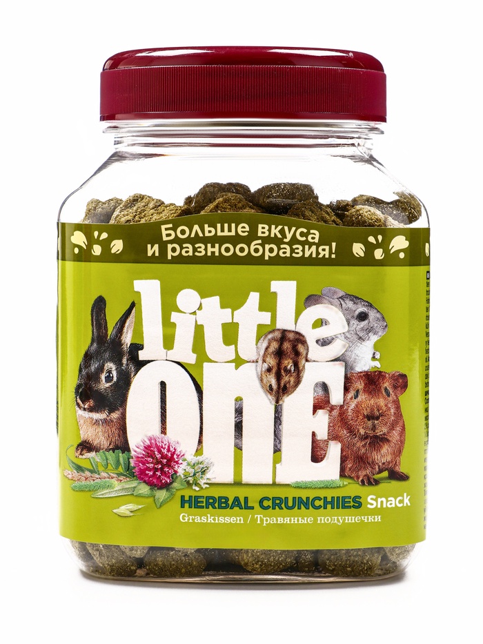 Лакомство Little One «Травяные подушечки» для грызунов, 100 г - Фото 1