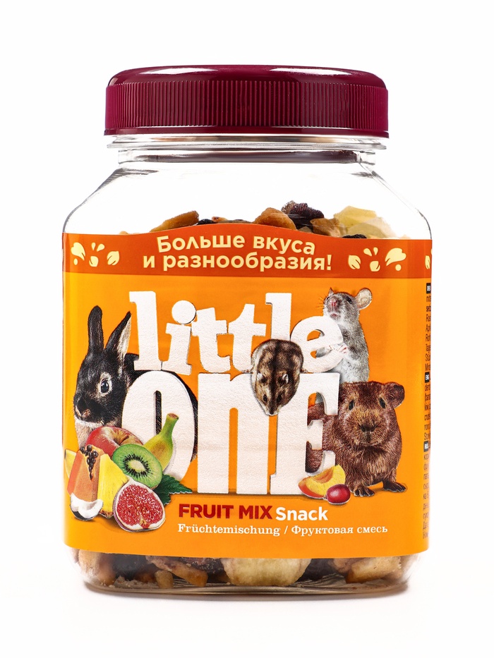 Лакомство Little One «Фруктовая смесь» для грызунов, 200 г - Фото 1