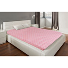 Простыня "Этель Premium" Цветочная бирюза 150х210 см, сатин - Фото 1