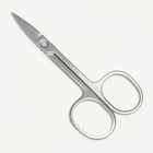 Ножницы маникюрные, прямые, широкие, 9 см, цвет серебристый - фото 8212841