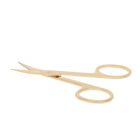 Ножницы маникюрные, широкие, загнутые, 9см, цвет золотой - Фото 2