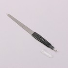 Пилка-триммер металлическая для ногтей, 19 см, с защитным колпачком, цвет чёрный - фото 319972501