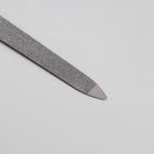 Пилка-триммер металлическая для ногтей, 17 см, с защитным колпачком, в чехле, цвет чёрный - Фото 3