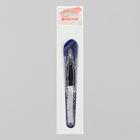 Пилка-триммер металлическая для ногтей, 15 см, с защитным колпачком, в чехле, чёрная - Фото 5