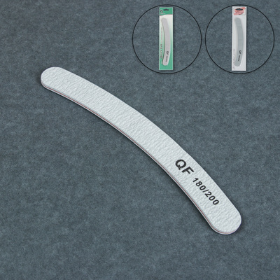 Пилка-наждак, абразивность 180/200, 18 см, цвет серый