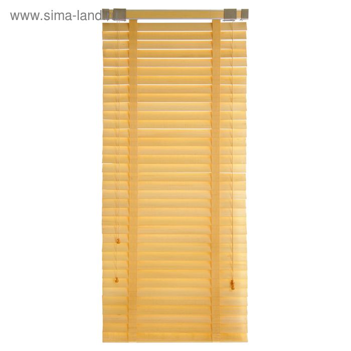 Жалюзи деревянные, размер 70х160 см, цвет персик - Фото 1