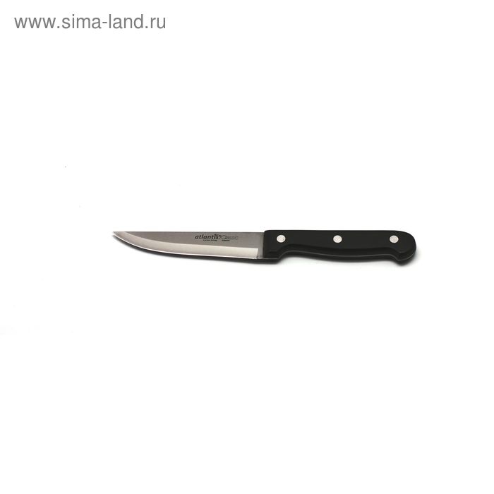 Нож кухонный Atlantis, цвет чёрный, 11 см - Фото 1