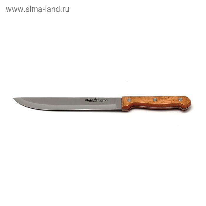 Нож для нарезки Atlantis, цвет светло-коричневый, 20 см - Фото 1