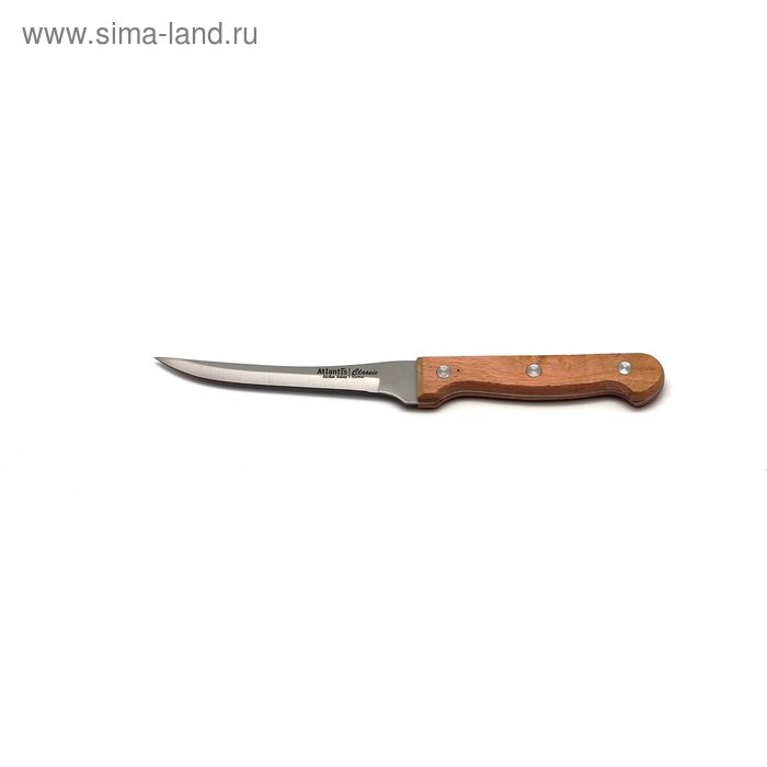 Нож для овощей Atlantis, цвет коричневый, 10 см - Фото 1