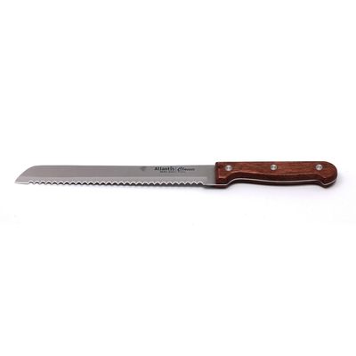 Нож для хлеба Atlantis, цвет коричневый, 20 см