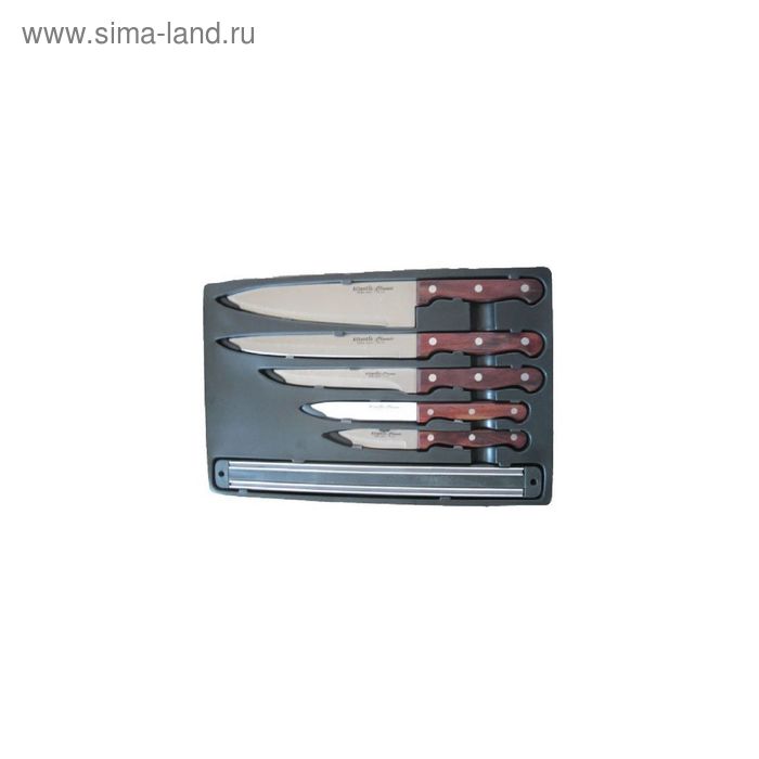 Набор ножей Atlantis «Калипсо», цвет коричневый, 6 предметов - Фото 1