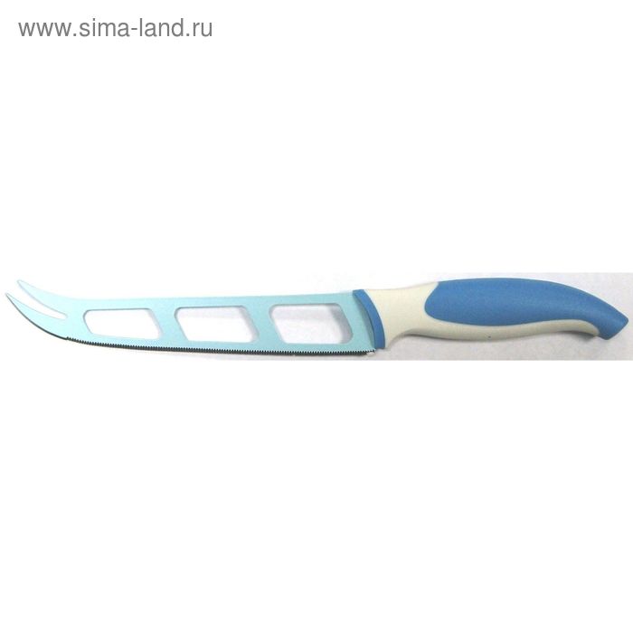 Нож для сыра Atlantis, цвет голубой, 13 см - Фото 1