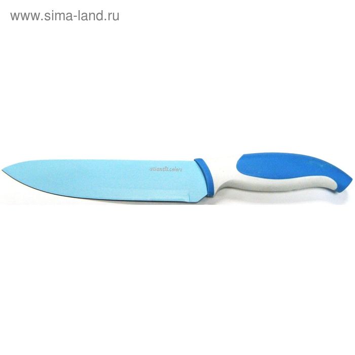 Нож поварской Atlantis, цвет голубой, 15 см - Фото 1