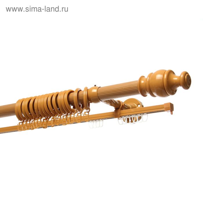 Карниз круглый «Настоящий карниз», ширина 300 см, d=2.8 см, цвет бук - Фото 1