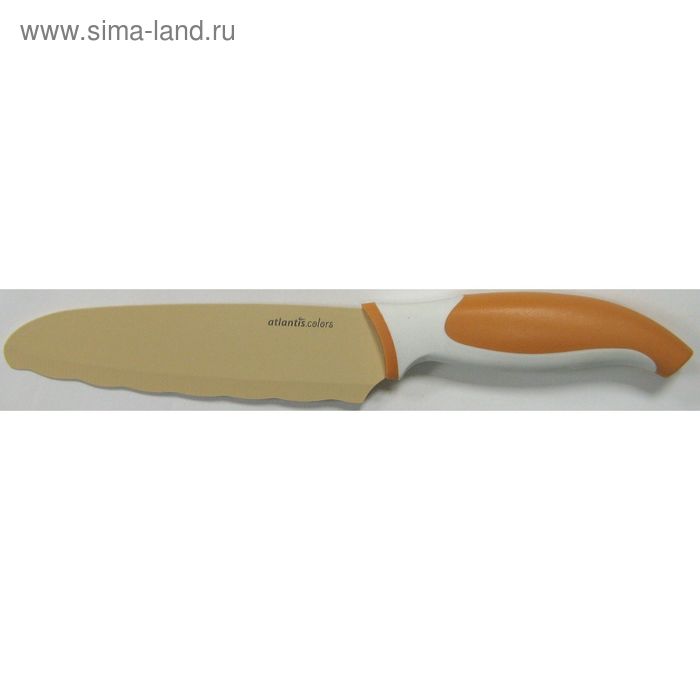 Нож универсальный Atlantis, цвет оранжевый, 16 см - Фото 1