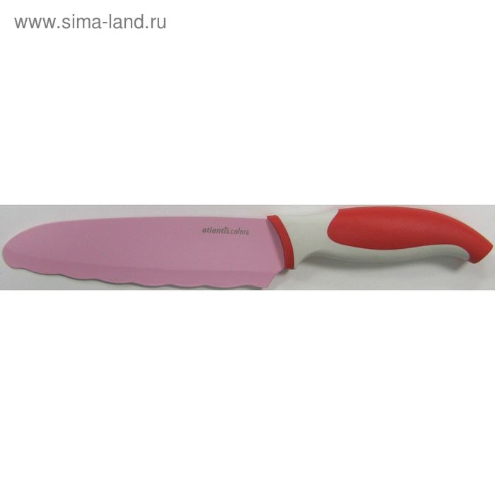 Нож универсальный Atlantis, цвет красный, 16 см - Фото 1