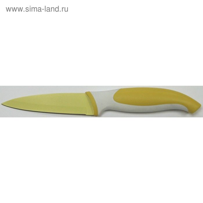 Нож для овощей Atlantis, цвет жёлтый, 9 см - Фото 1