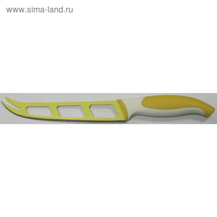 Нож для сыра Atlantis, цвет жёлтый, 13 см - Фото 1